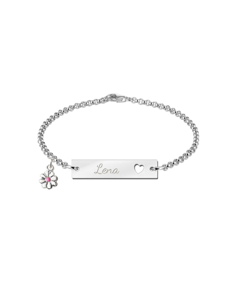 Zilveren baby armband - Jasseron - (kan met bedel)