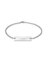 Zilveren baby armband - Jasseron - (kan met bedel)