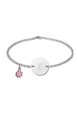 Zilveren baby armband - Jasseron - Rondje - (kan met bedel)