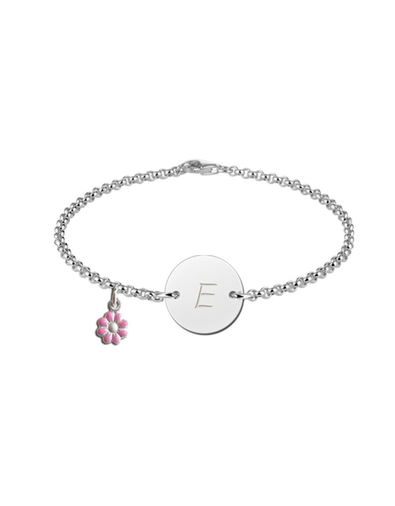 Zilveren baby armband - Jasseron - Rondje - (kan met bedel)