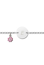 Zilveren baby armband - Jasseron - Rondje - (kan met bedel)
