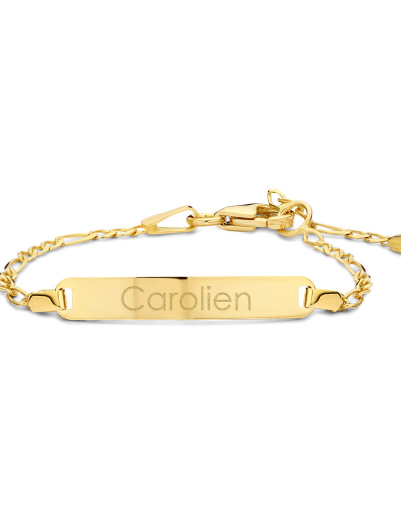 14 karaats - Gouden baby armband - Figaro