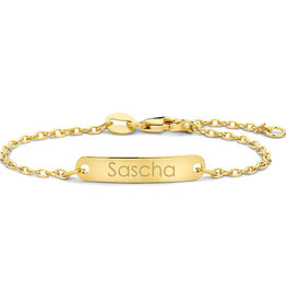 14 karaats - Gouden baby armband - Jasseron