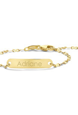 4 karaats - Gouden baby armband - Fantasie