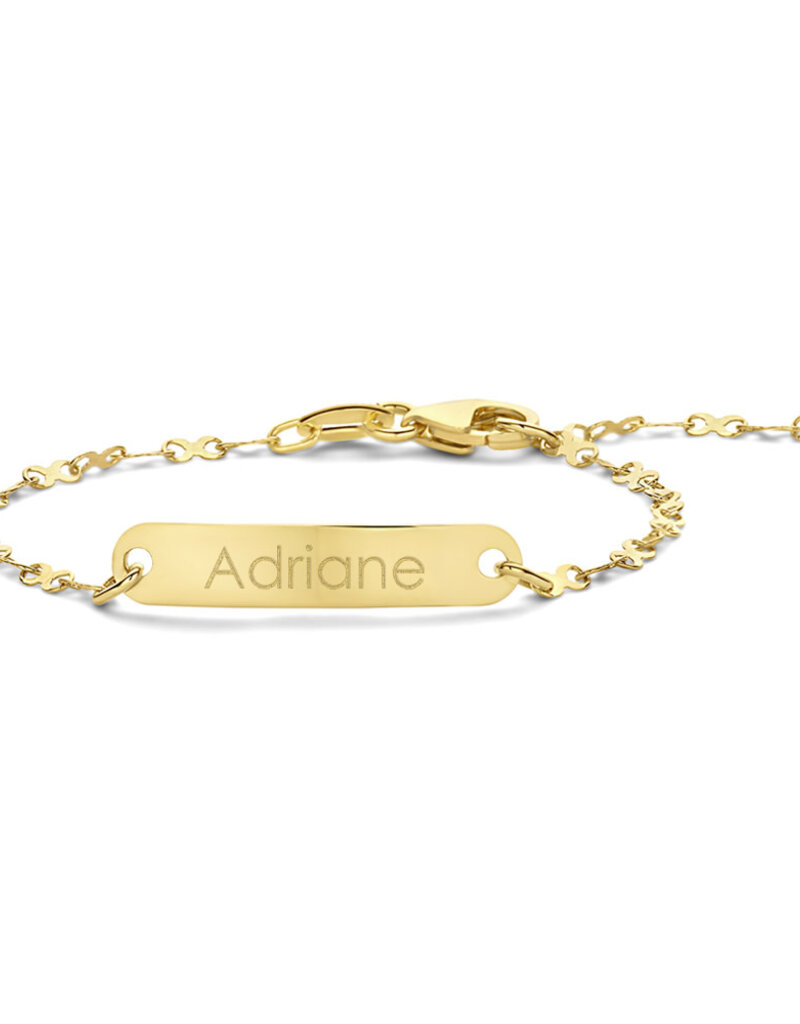 4 karaats - Gouden baby armband - Fantasie