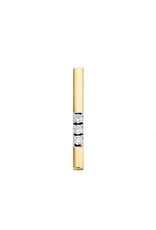 Gouden hanger - 14 karaats - Memoire - Briljant - 0.09 crt