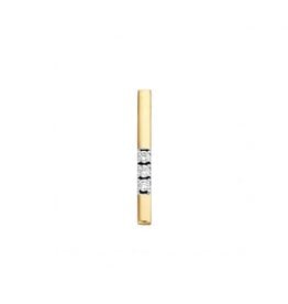 Gouden hanger - 14 karaats - Memoire - Briljant - 0.09 crt