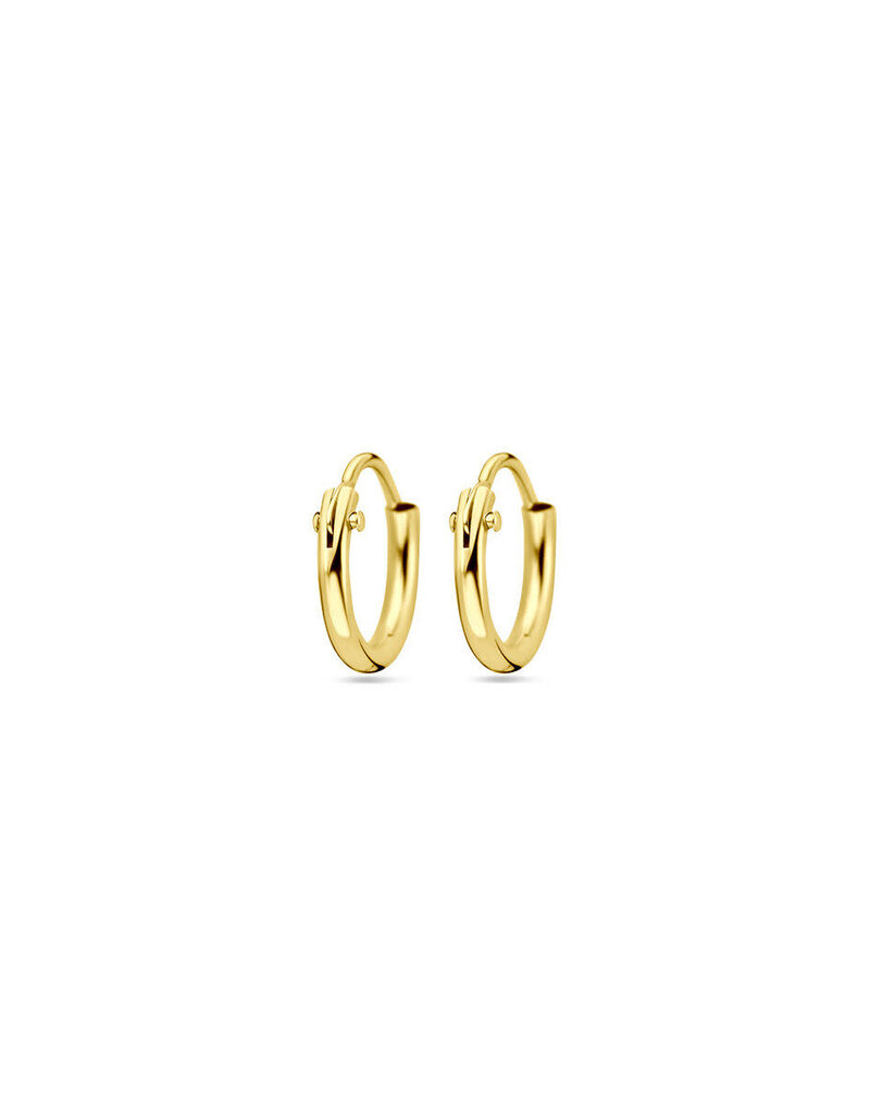 Verguld zilver oorringen -1.3 mm - 9 mm