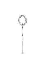 Zilveren hanger - Gerhodineerd - Geloof, hoop en liefde - Gediamanteerd