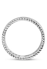 Zilveren ring - Gerhodineerd - Maat 18.5