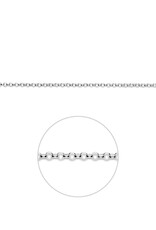 Zilveren lengtecollier - Jasseron - 2.5 mm