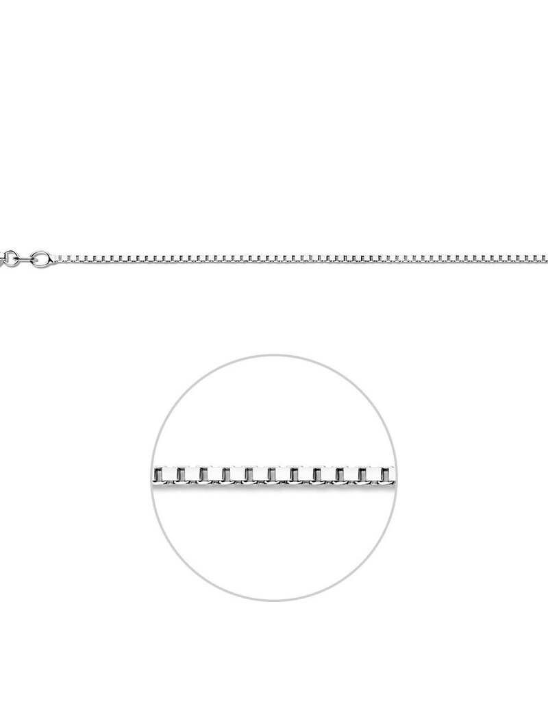 Zilveren lengtecollier - Venetiaans -1.4 mm