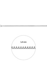 Zilveren lengtecollier - Venetiaans -1.4 mm