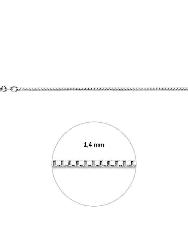 Zilveren lengtecollier - Venetiaans -1.4 mm