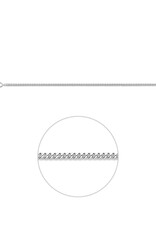Zilveren lengtecollier - Gourmet - 1.4 mm