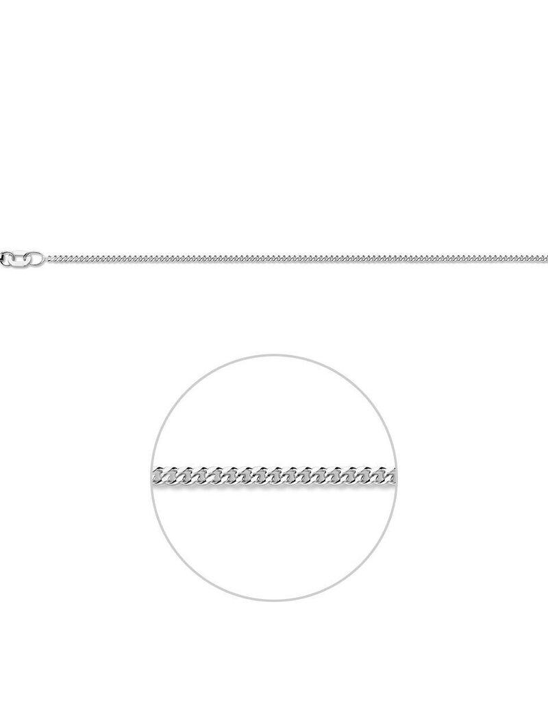 Zilveren lengtecollier - Gourmet - 1.4 mm