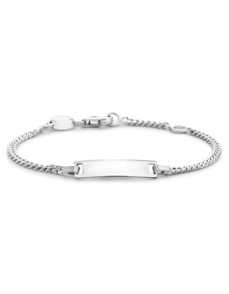 Zilveren graveerarmband - Gerhodineerd - 11-13 cm