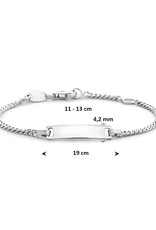 Zilveren graveerarmband - Gerhodineerd - 11-13 cm