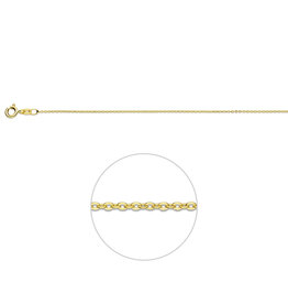 Gouden lengtecollier - Anker - 1 mm - 41/43/45 cm
