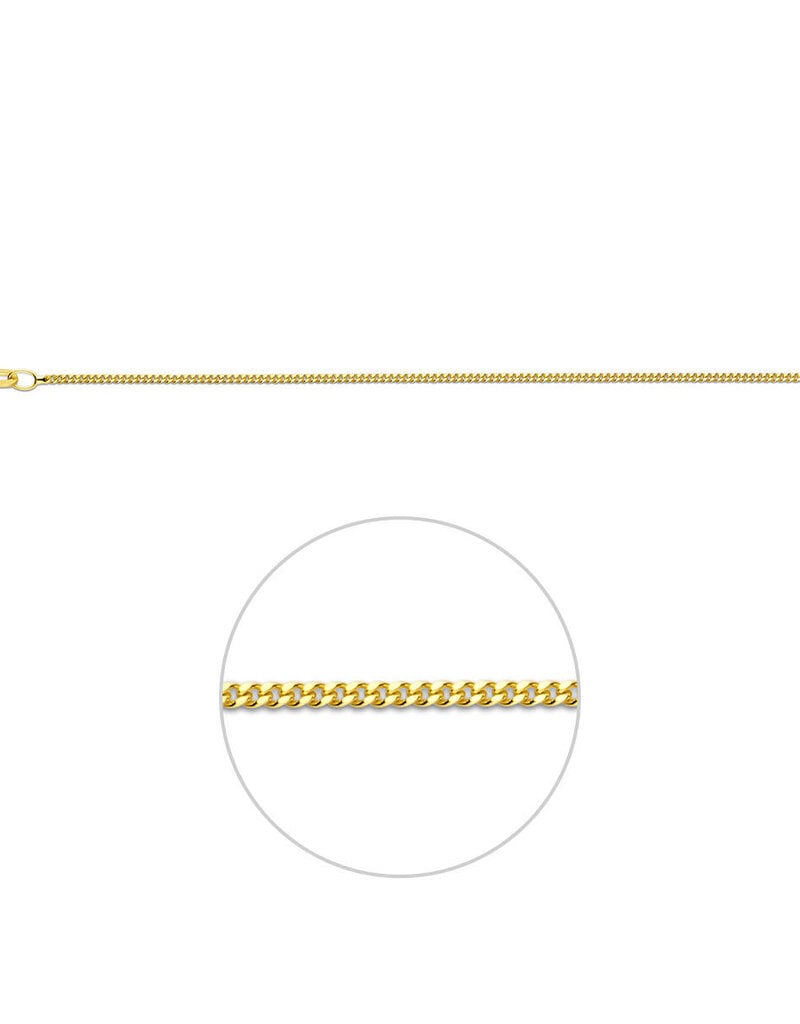 Gouden lengtecollier - 14 karaats - Gourmet - 1.2 mm - 41-43-45 cm