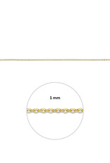 Gouden lengtecollier - 14 karaats - Gourmet - 1.2 mm - 41-43-45 cm