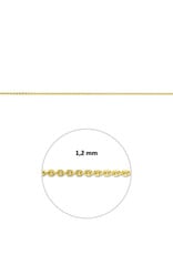 Gouden lengtecollier - 14 karaats - Anker - 1.2 mm - 41/43/45 cm
