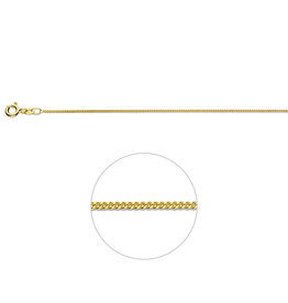 Gouden lengtecollier - 14 karaats - Gourmet - 1.1 mm - 41/43 /45 cm
