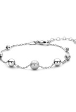 Zilveren armband - Gerhodineerd - Mat/glanzend - 16 + 3 cm