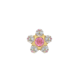 Studex Studex schietknopjes - Verguld - Daisy Zirkonia Kristal - 7511-6410 (155)