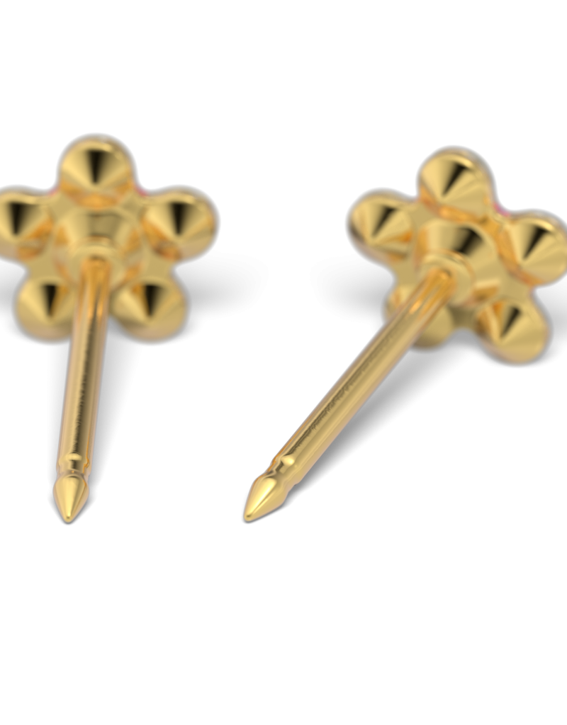 Studex Studex schietknopjes - Verguld - Daisy Zirkonia Kristal - 7511-6410 (155)