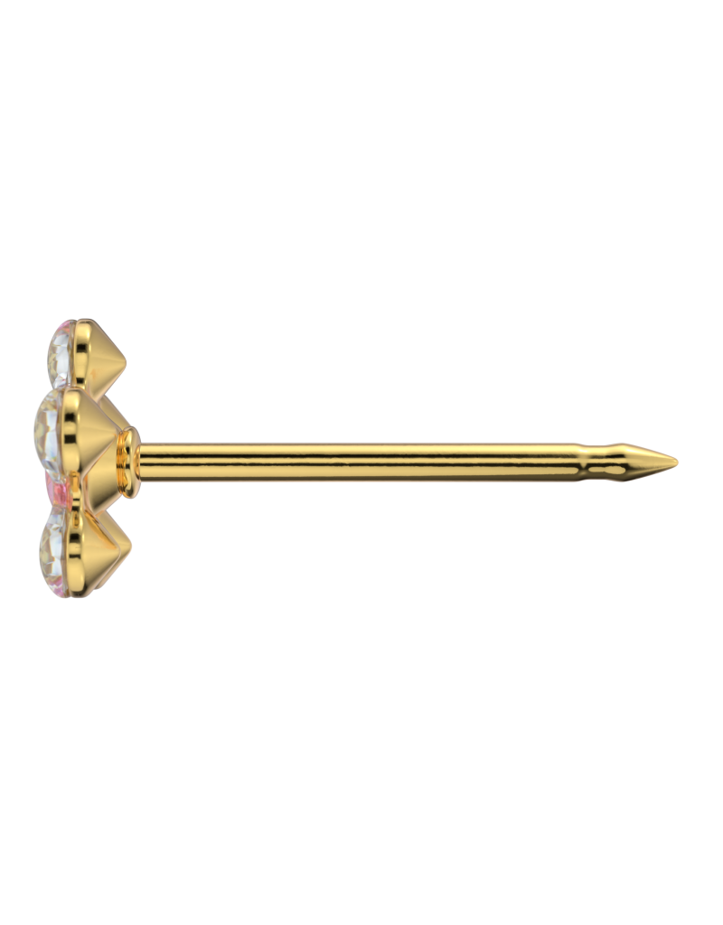 Studex Studex schietknopjes - Verguld - Daisy Zirkonia Kristal - 7511-6410 (155)