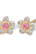 Studex Studex schietknopjes - Verguld - Daisy Zirkonia Kristal - 7511-6410 (155)