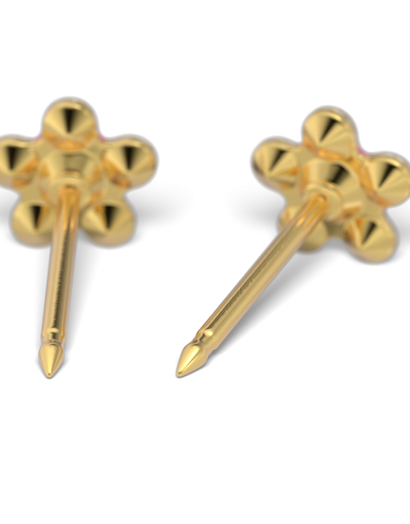 Studex Studex schietknopjes - Verguld - Daisy Zirkonia Kristal - 7511-6410 (155)