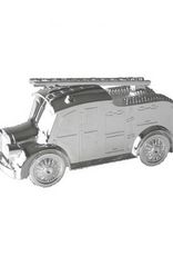 Geboortecadeau - Verzilverde spaarpot - Brandweerauto