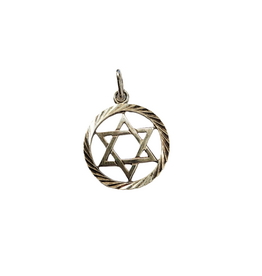 Occasions by Marleen Occasions by Marleen - Zilveren hanger - Davidster in rand