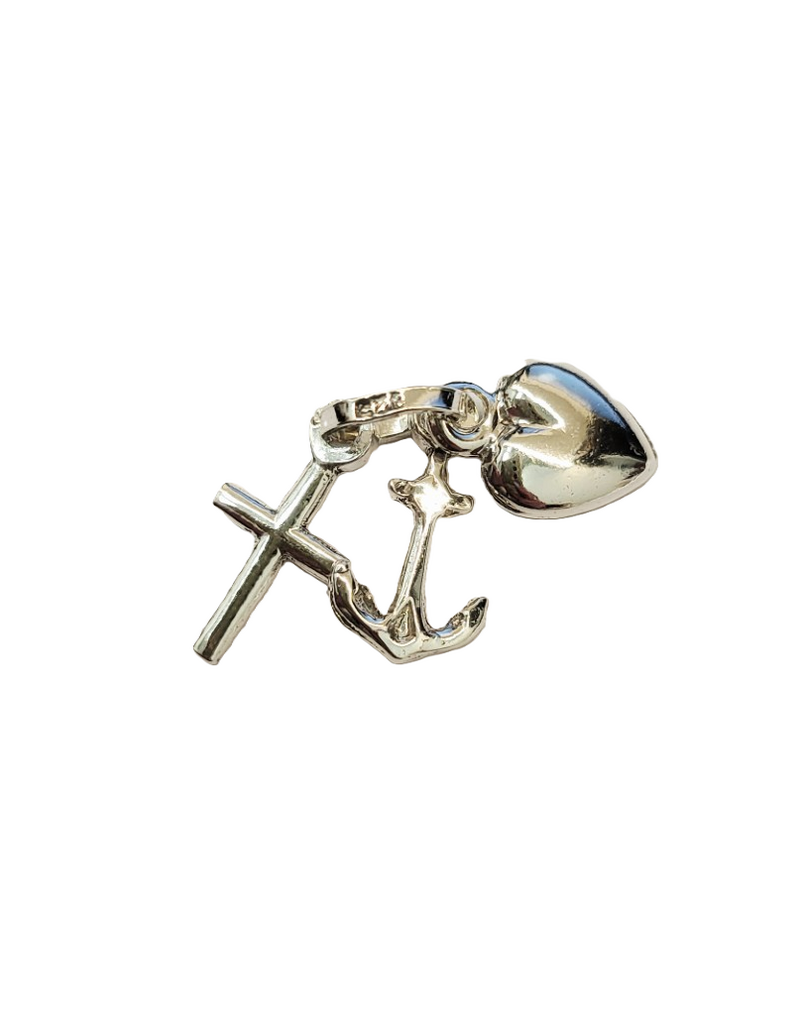 Occasions by Marleen Occasions by Marleen - Zilveren hanger - Geloof, hoop en liefde