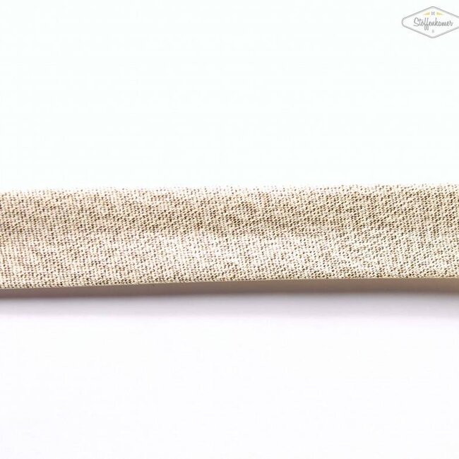 De Stoffenkamer Biaisband lichtgoud