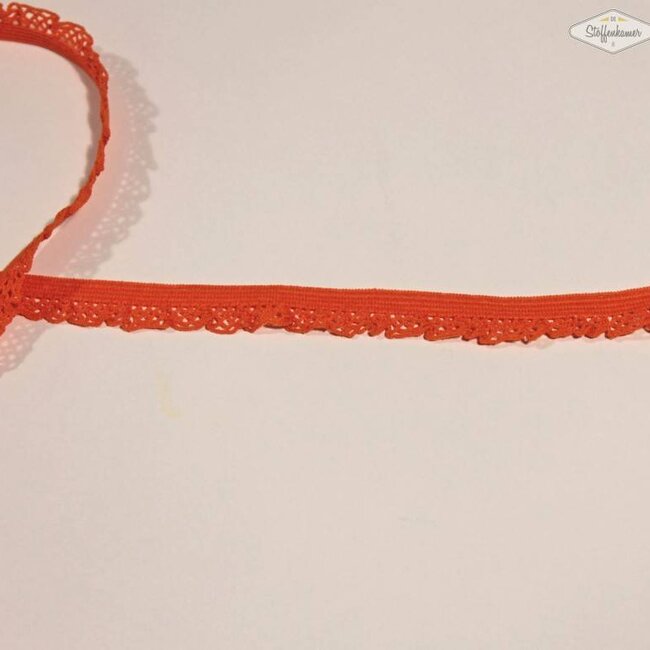 De Stoffenkamer Sierelastiek 12mm Warm Oranje
