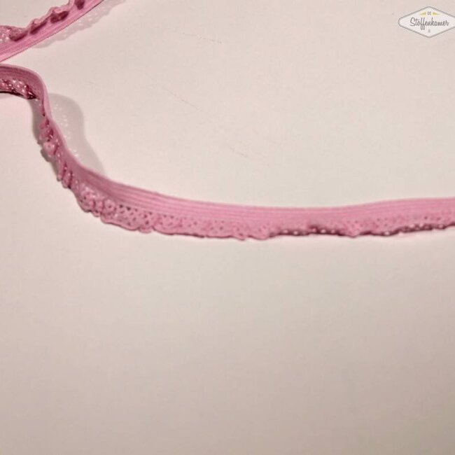 De Stoffenkamer Sierelastiek 12mm Lichtroze