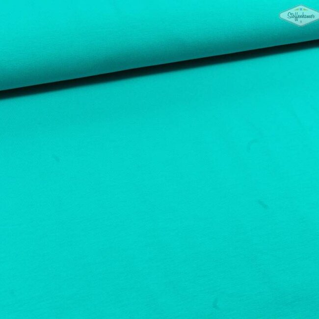 De Stoffenkamer Effen tricot Grijsgroen