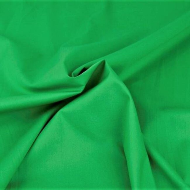 De Stoffenkamer Effen katoen gras groen