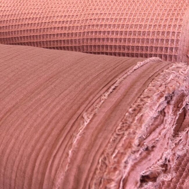 De Stoffenkamer Double Gauze Tetra marsala