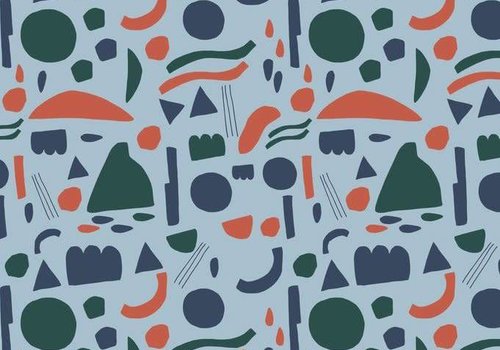 Elvelyckan Shapes - sky blue