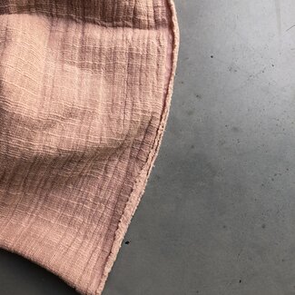 De Stoffenkamer Linen double gauze Soft Pink