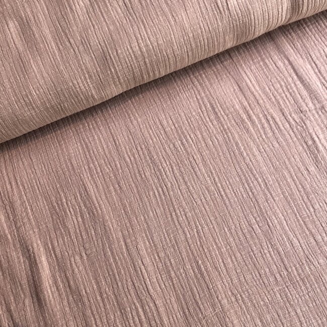De Stoffenkamer Linen double gauze Soft Pink
