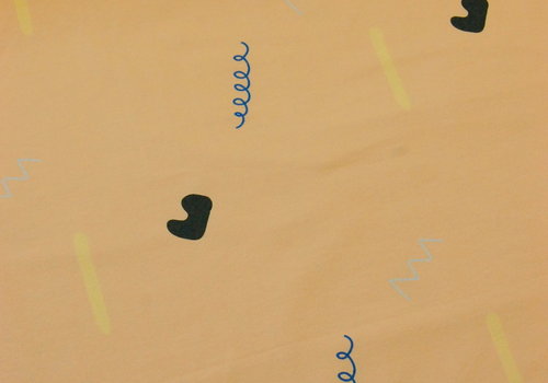 Chat Chocolat French Terry Let's Party - Almond