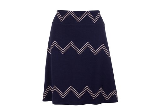 Froy & Dind Froy & Dind Navy zig zag jacquard