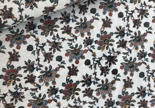 French terry - paisley ecru