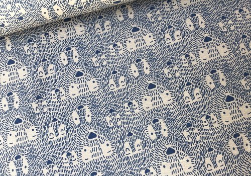 French terry - hide & seek ecru