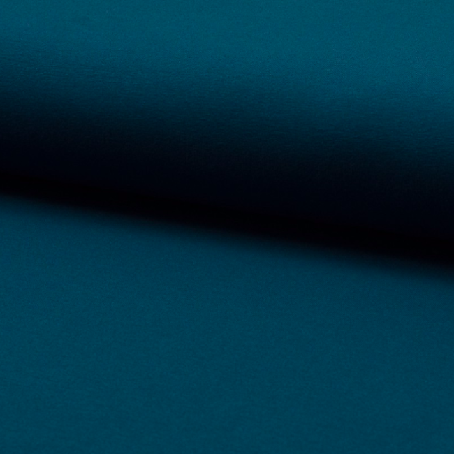De Stoffenkamer Effen tricot Petrolblauw